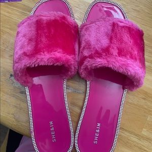 SHEIN Hot Pink Sandals